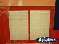 Winton Waltzing Matilda Centre Letter Display . . . CLICK TO ENLARGE