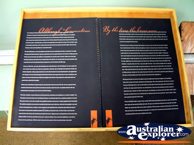 Informative Book at Winton Waltzing Matilda Centre . . . VIEW ALL WINTON PHOTOGRAPHS