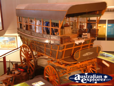 Carriage at Longreach Stockmans Hall of Fame . . . CLICK TO VIEW ALL LONGREACH POSTCARDS