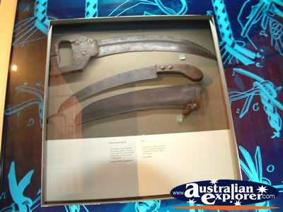 Longreach Stockmans Hall of Fame Tool Display . . . CLICK TO VIEW ALL LONGREACH POSTCARDS