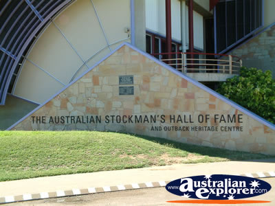 Longreach Stockmans Hall of Fame Entrance . . . CLICK TO VIEW ALL LONGREACH POSTCARDS