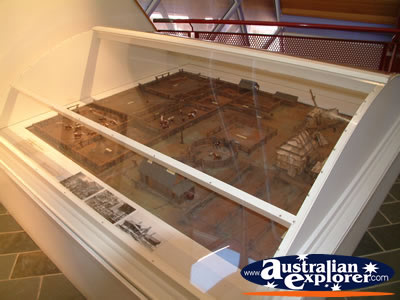 The Australian Stockmans Hall of Fame Display Cabinet . . . CLICK TO VIEW ALL LONGREACH POSTCARDS
