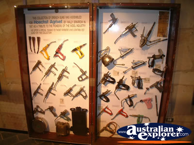Longreach Stockmans Hall of Fame Tool Cabinet Display . . . CLICK TO VIEW ALL LONGREACH POSTCARDS