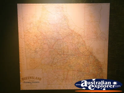 Stockmans Hall of Fame Map in Longreach . . . CLICK TO VIEW ALL LONGREACH POSTCARDS