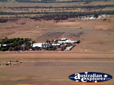 Longreach View of Buildings from Helicopter . . . CLICK TO VIEW ALL LONGREACH POSTCARDS