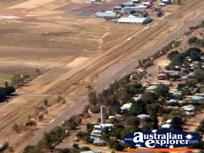Longreach View of Helicopter Airport and Town . . . VIEW ALL LONGREACH PHOTOGRAPHS