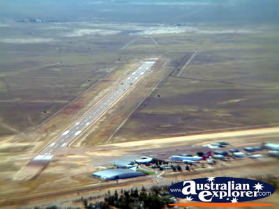 Longreach View of Helicopter Landing Strip . . . CLICK TO VIEW ALL LONGREACH POSTCARDS