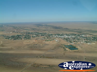 Longreach Town Birds Eye View from Helicopter . . . CLICK TO VIEW ALL LONGREACH POSTCARDS