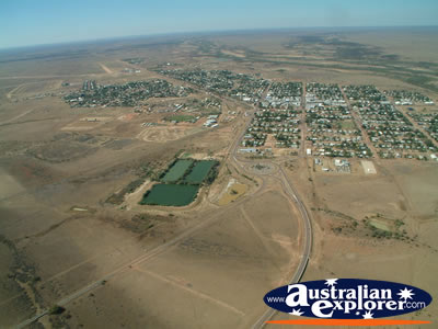 Longreach Landscape of Town from the Air . . . VIEW ALL LONGREACH PHOTOGRAPHS