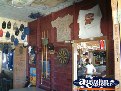 Blue Heeler Hotel Games Room in Kynuna  . . . CLICK TO VIEW ALL KYNUNA POSTCARDS