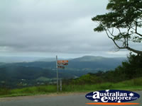 Maleny View and Street Sign from Mary Cairncross Reserve . . . CLICK TO ENLARGE