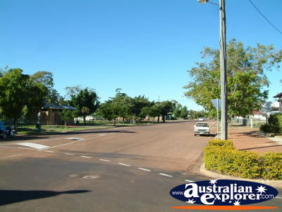 Barcaldine Side Street . . . CLICK TO VIEW ALL BARCALDINE POSTCARDS