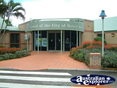 Entrance of Hervey Bay Shire Council . . . VIEW ALL HERVEY BAY PHOTOGRAPHS