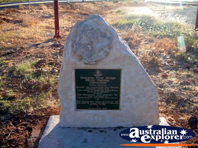 Camooweal Georgina River Bridge Plaque . . . VIEW ALL CAMOOWEAL PHOTOGRAPHS