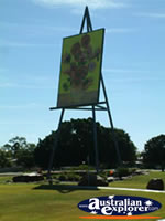 Emerald Van Gough Painting in Park . . . CLICK TO ENLARGE