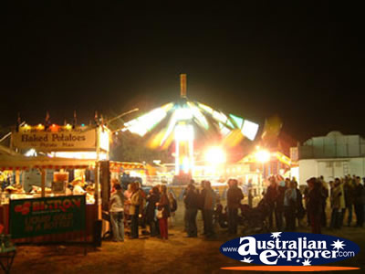 Springsure Show at Night . . . CLICK TO VIEW ALL SPRINGSURE POSTCARDS