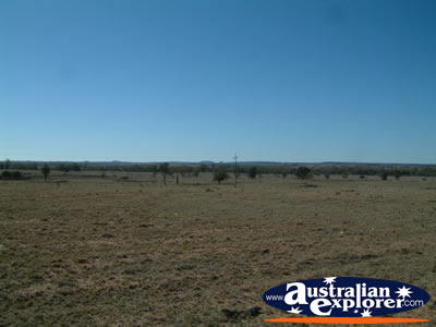 View from Truck Stop between Injune & Roma . . . CLICK TO VIEW ALL ROMA POSTCARDS