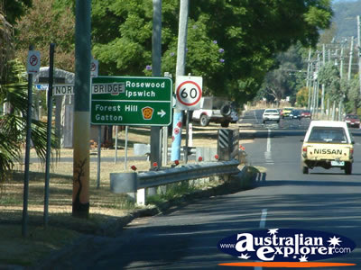 Laidley Road Sign . . . CLICK TO VIEW ALL LAIDLEY POSTCARDS