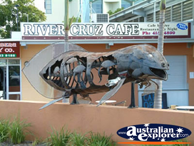Sculpture in Bundaberg . . . CLICK TO VIEW ALL BUNDABERG POSTCARDS