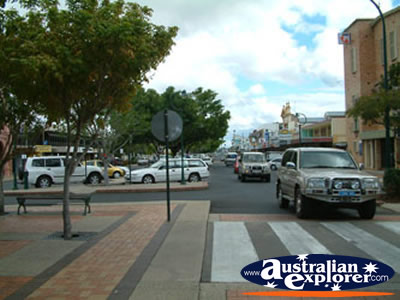 Cars on Bundaberg Street . . . CLICK TO VIEW ALL BUNDABERG POSTCARDS