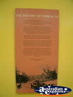 Surat Cobb & Co Changing Station History Plaque . . . CLICK TO ENLARGE