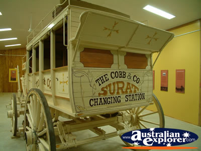 The Carriage at Surat Cobb & Co Changing Station . . . CLICK TO VIEW ALL SURAT POSTCARDS