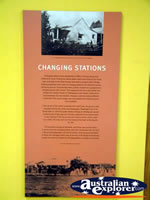 Surat Cobb & Co Changing Station Changing Stations Plaque . . . CLICK TO ENLARGE