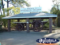 Miles Historical Village Entrance . . . CLICK TO ENLARGE