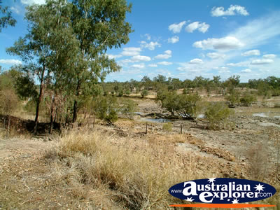 St George Balonne River on Dry Side of the Weir . . . VIEW ALL ST GEORGE PHOTOGRAPHS