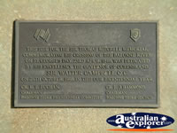 St George Sir Thomas Mitchell Memorial Plaque . . . CLICK TO ENLARGE