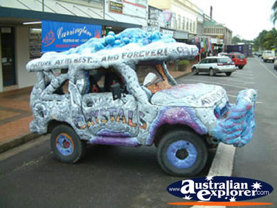 Crystal Caves Car in Atherton . . . CLICK TO VIEW ALL YUNGABURRA POSTCARDS