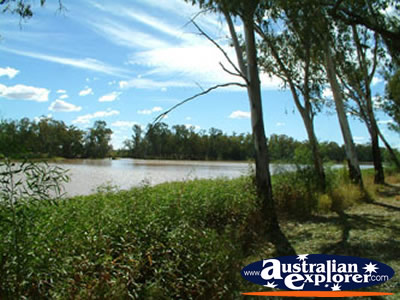 St George Balonne River on the Full Side of the Weir . . . VIEW ALL ST GEORGE PHOTOGRAPHS