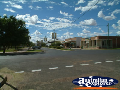 Street in Cunnamulla . . . CLICK TO VIEW ALL CUNNAMULLA POSTCARDS