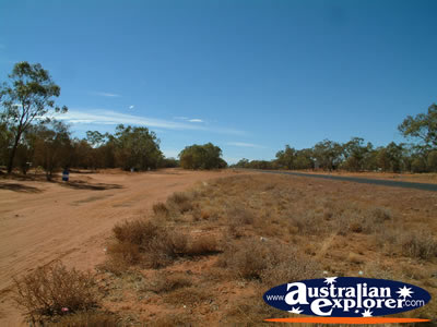 View of Road Between St George & Cunnamulla . . . CLICK TO VIEW ALL CUNNAMULLA POSTCARDS