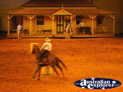 Australian Outback Spectacular Parading Horses . . . CLICK TO VIEW ALL AUSTRALIAN OUTBACK SPECTACULAR POSTCARDS