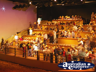 Australian Outback Spectacular Audience Finding Their Seats . . . CLICK TO VIEW ALL AUSTRALIAN OUTBACK SPECTACULAR POSTCARDS