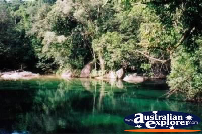 Babinda Boulders Swimming Hole And Trees . . . CLICK TO VIEW ALL BABINDA BOULDERS POSTCARDS