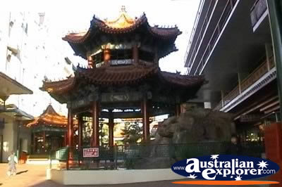 Pavillion in Brisbane Chinatown . . . CLICK TO VIEW ALL BRISBANE (MORE) POSTCARDS