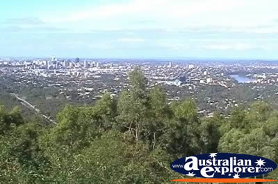 Brisbane Scenery from Mt Coot Tha Lookout . . . CLICK TO VIEW ALL BRISBANE (MT COOT-THA) POSTCARDS