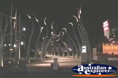 Brisbane South Bank at Night . . . CLICK TO VIEW ALL BRISBANE POSTCARDS
