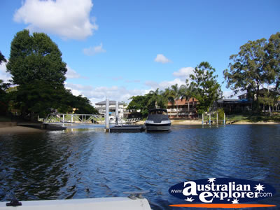 Broadwater Canal . . . CLICK TO VIEW ALL GOLD COAST (BROADWATER) POSTCARDS