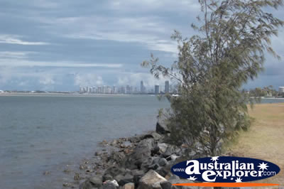 View over Broadwater . . . CLICK TO VIEW ALL GOLD COAST (BROADWATER) POSTCARDS