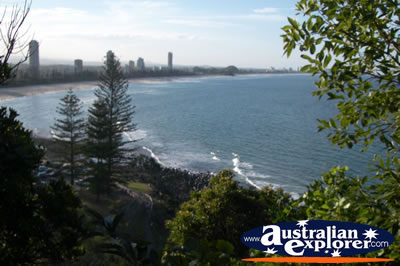 Beautiful View over Burleigh Heads . . . CLICK TO VIEW ALL BURLEIGH HEADS (BEACH) POSTCARDS