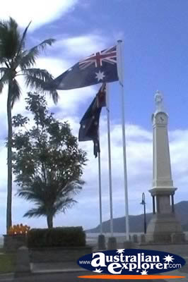 War Memorial on the Cairns Esplanade . . . CLICK TO VIEW ALL CAIRNS POSTCARDS