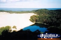 Fraser Island View Over Lake Wabby . . . CLICK TO ENLARGE