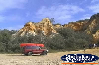 View of Fraser Island Pinnacles . . . CLICK TO VIEW ALL FRASER ISLAND (PINNACLES) POSTCARDS