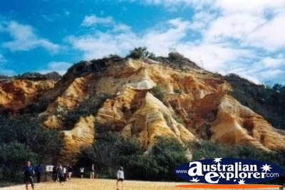 Fraser Island Pinnacles From Distance . . . CLICK TO VIEW ALL FRASER ISLAND (PINNACLES) POSTCARDS