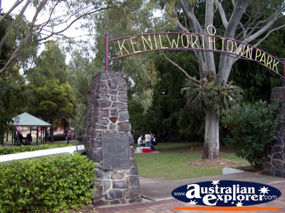 Kenilworth Town Park Entrance . . . VIEW ALL KENILWORTH PHOTOGRAPHS