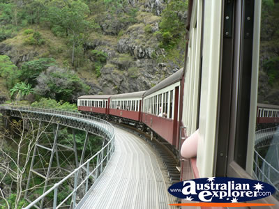 Kuranda Scenic Railway Stoney Creek Falls Bridge . . . CLICK TO VIEW ALL KURANDA SCENIC RAILWAY POSTCARDS