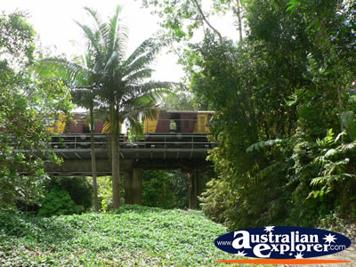 Kuranda Scenic Railway Train Carriages . . . CLICK TO VIEW ALL KURANDA SCENIC RAILWAY POSTCARDS